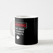 Warnung, dass ich für Schädlinge keine Toleranz ha Kaffeetasse (Vorderseite Links)