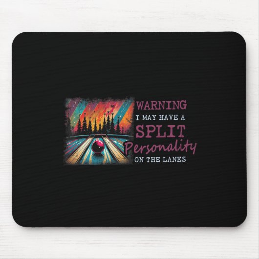 Warnung, dass ich möglicherweise eine gespaltene P Mousepad (Vorne)