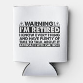 Warnung, dass ich müde bin, Rentner Dosenkühler (Vorderseite)