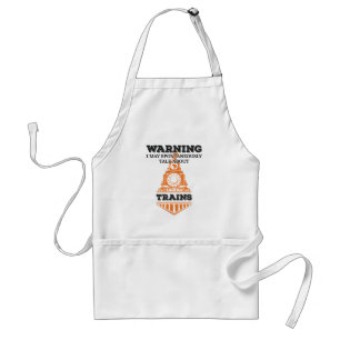 Warnung, dass ich spontan mit Triebfahrzeugführern Schürze