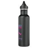 Warnung, dass ich über alles springe Parkour Edelstahlflasche (Rechts)