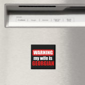 Warnung, dass meine Ehefrau georgisch ist Magnet (In Situ (Geschirrspüler))