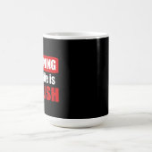 Warnung, dass meine Ehefrau Polnisch ist Kaffeetasse (Mittel)
