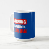 Warnung, dass meine Ehefrau serbisch ist Kaffeetasse (Vorderseite Links)