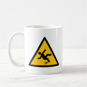 Warnung der Bananenschale Slippery-Tasse Kaffeetasse