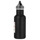 Warnung der biologischen Abfallfreiheit Trinkflasche (Rechts)