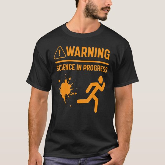 Warnung der Naturwissenschaften im Labrador Nerdy  T-Shirt (Vorderseite)