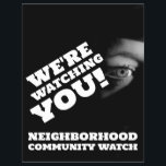 Warnung der Öffentlichkeit, Nachbarschaft Flyer<br><div class="desc">Public View,  Neighborhood Community Watch Warning Flyer durch den Business Card Store.</div>