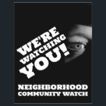 Warnung der Öffentlichkeit, Nachbarschaft Flyer<br><div class="desc">Public View,  Neighborhood Community Watch Warning Flyer durch den Business Card Store.</div>