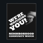 Warnung der Öffentlichkeit, Nachbarschaft Flyer<br><div class="desc">Public View,  Neighborhood Community Watch Warning Flyer durch den Business Card Store.</div>