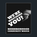 Warnung der Öffentlichkeit, Nachbarschaft Flyer<br><div class="desc">Public View,  Neighborhood Community Watch Warning Flyer durch den Business Card Store.</div>