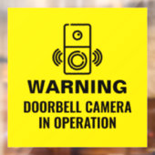 Warnung der Türklinik im Betrieb Fensteraufkleber (Blatt 2)