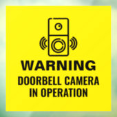 Warnung der Türklinik im Betrieb Fensteraufkleber (Blatt 3)