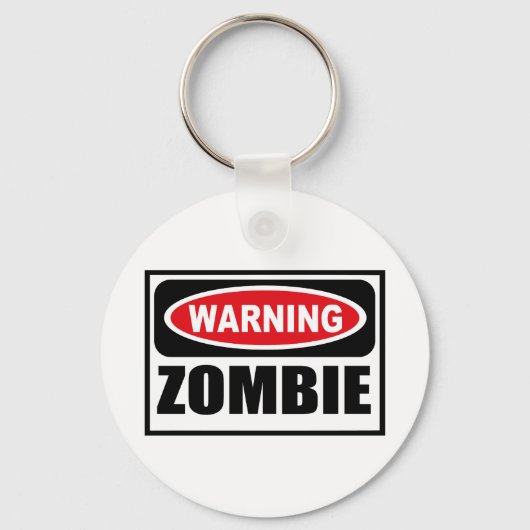 Warnung der ZOMBIE-Schlüsselkette Schlüsselanhänger (Vorderseite)