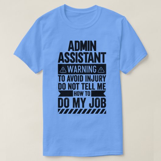 Warnung des Administrators T-Shirt (Design vorne)