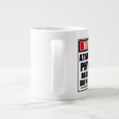 Warnung des atmosphärischen Physikers bei harter A Jumbo-Tasse (Rückseite)