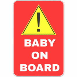 Warnung des Babys an Bord Aufkleber