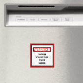 Warnung des benutzerdefinierten Fensters Magnet (In Situ (Geschirrspüler))