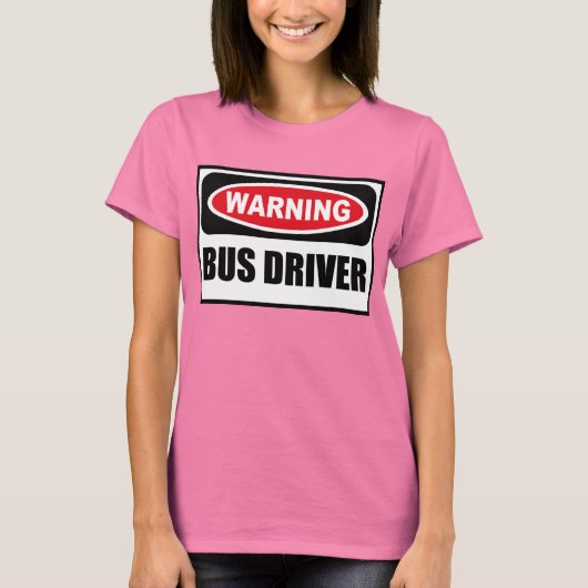 Warnung des BUS-TREIBERS - Dunkler T - Shirt der F (Vorderseite)