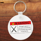 Warnung des Drumline-Schlüsselanhängers Schlüsselanhänger (Vorderseite)
