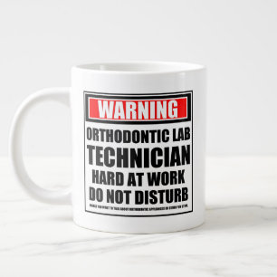 Warnung des kieferorthopädischen Labradors Jumbo-Tasse