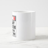 Warnung des kulinarischen Instrukteurs hart am Wer Jumbo-Tasse (Vorderseite)