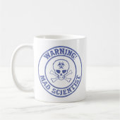 Warnung des Mad Scientist Kaffeetasse (Links)
