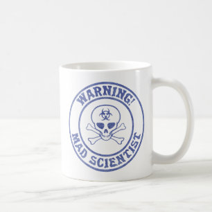 Warnung des Mad Scientist Kaffeetasse
