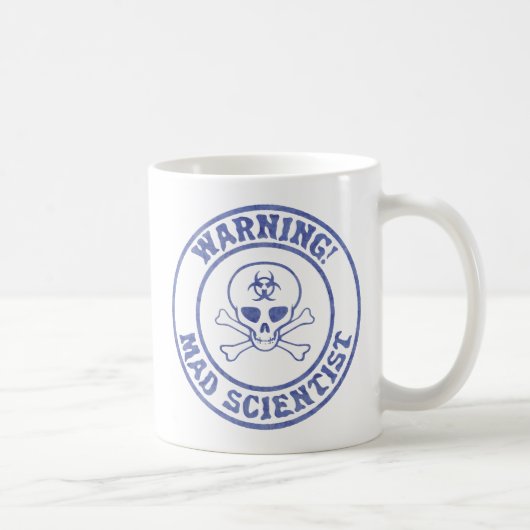 Warnung des Mad Scientist Kaffeetasse (Rechts)