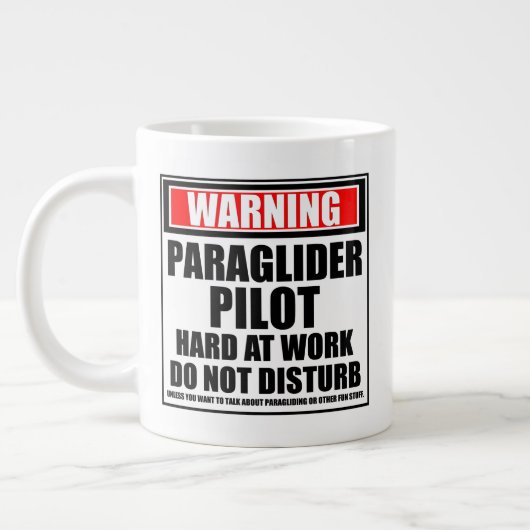 Warnung des Paraglider-Pilotprogramms Jumbo-Tasse (Links)