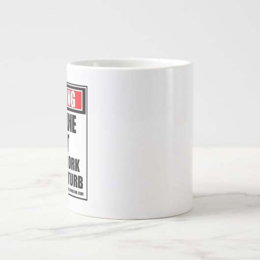 Warnung des RC-Flugzeug-Pilotprogramms bei der Arb Jumbo-Tasse (Vorderseite)