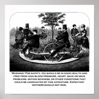 Warnung des Rollers Untersetzer Poster