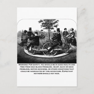 Warnung des Rollers Untersetzer Postkarte