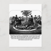 Warnung des Rollers Untersetzer Postkarte (Vorderseite)