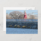 Warnung des Schiffes Postkarte (Vorne/Hinten)