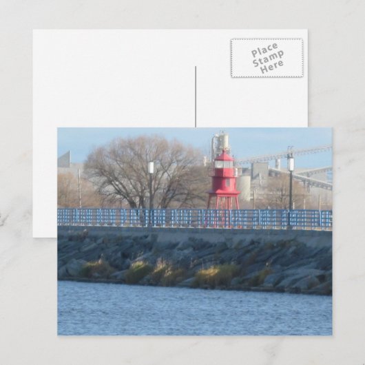 Warnung des Schiffes Postkarte (Vorne/Hinten)