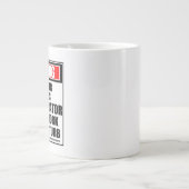 Warnung des Systemadministrators Jumbo-Tasse (Vorderseite)