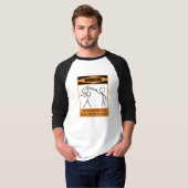 Warnung des temporären Dulcimer-Spielers T-Shirt (Vorne ganz)