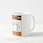 Warnung des temporären Handbell-Spielers Kaffeetasse (VorderseiteRechts)