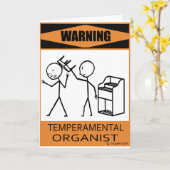 Warnung des temporären Organisten Karte (Gelbe Blume)