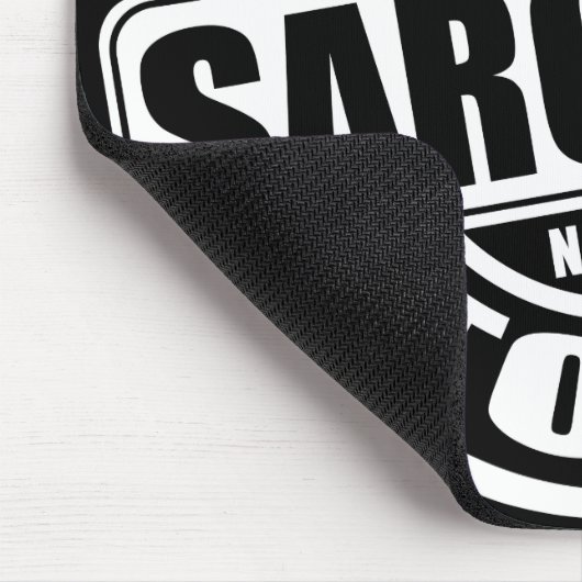 Warnung des toxischen Sarcasm-Spaßes Phrase Mousepad (Ecke)