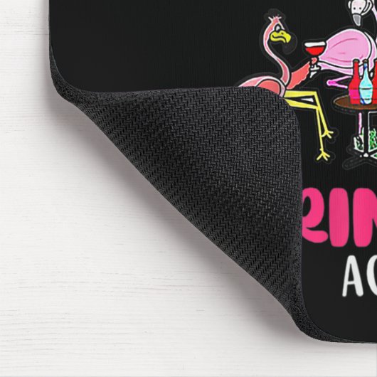 Warnung: Die Mädchen trinken wieder sonnige Flamme Mousepad (Ecke)