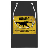 Warnung! Diese Eigenschaft wird von Raptoren gesch Kleine Geschenktüte (Rückseite)