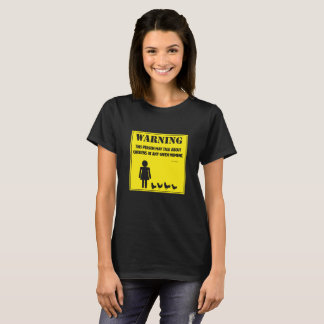 Warnung: Diese Person kann über Hühner sprechen T-Shirt