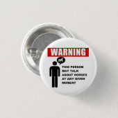 Warnung! Diese Person kann über Pferdeknopf Button (Vorne & Hinten)