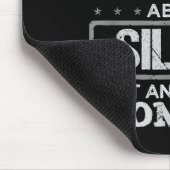 Warnung Diese Person Könnte Über Silber Reden Lust Mousepad (Ecke)