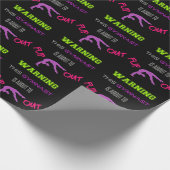 Warnung: Dieser Gymnast wird gerade Gedreht Geschenkpapier (Ecke)