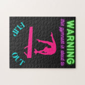 Warnung: Dieser Gymnast wird gerade Gedreht Puzzle (Horizontal)