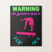 Warnung: Dieser Gymnast wird gerade Gedreht Puzzle (Vertikal)