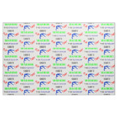 Warnung: Dieser Gymnast wird gerade Gedreht Stoff (Fat Quarter (45,7 x 55,9 cm))